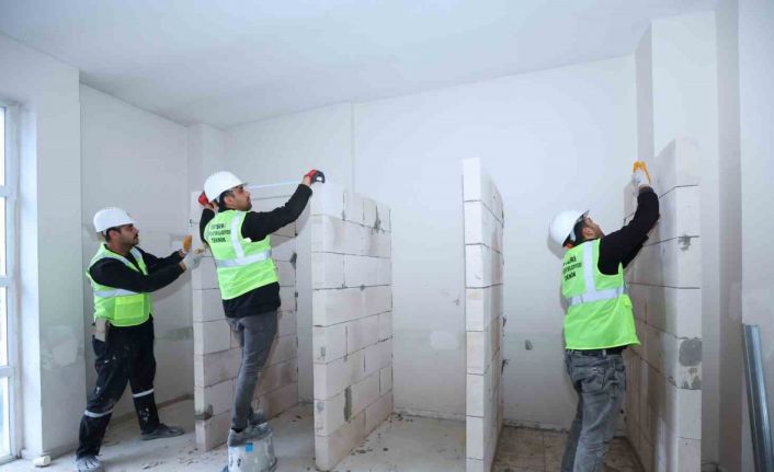 Yeşil Mahalle Sosyal Tesisleri’nde iyileştirme çalışması