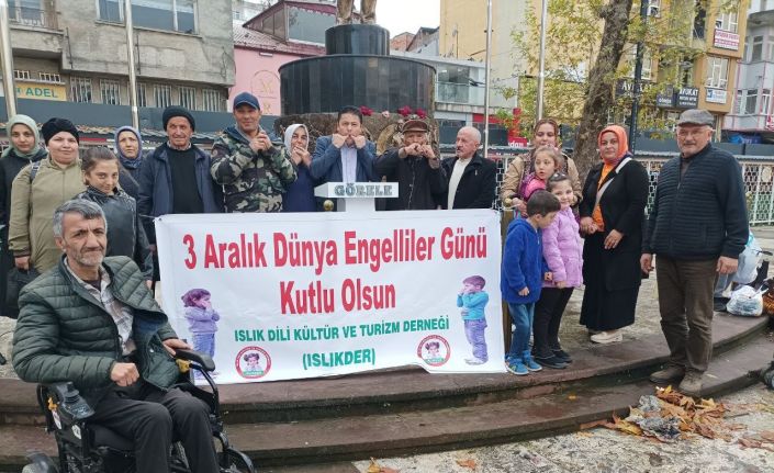 3 Aralık Dünya Engelliler Günü mesajlarını ıslık diliyle verdiler