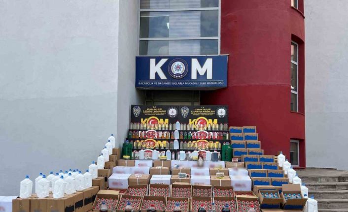 Adana’da yılbaşı öncesi kaçak içki operasyonu: 4 ton etil alkol ele geçirildi