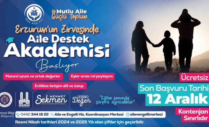 Aile destek akademisi başlıyor