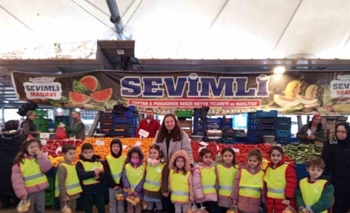 Anaokulu Öğrencilerinden Yerli Malı Haftası’na anlamlı ziyaret