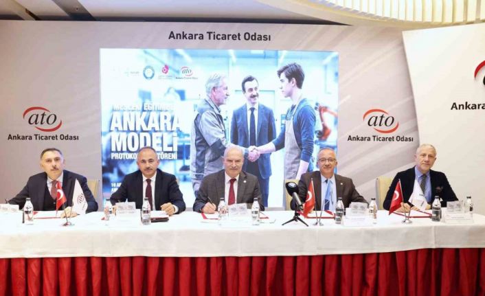 ATO’da ‘Mesleki Eğitimde Ankara Modeli’ için 5 kurumdan güç birliği