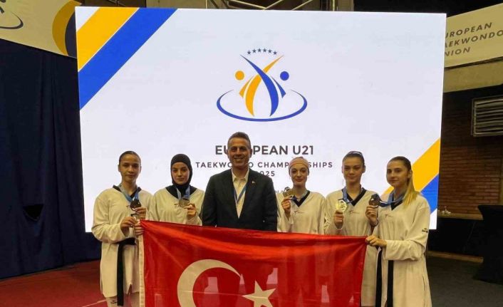 Avrupa Ümitler Taekwondo Şampiyonası’nda 5 madalya