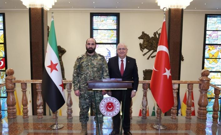 Bakan Güler, Suriye Genelkurmay Başkanı Tümgeneral Nureddin Ali Na’san’ı kabul etti