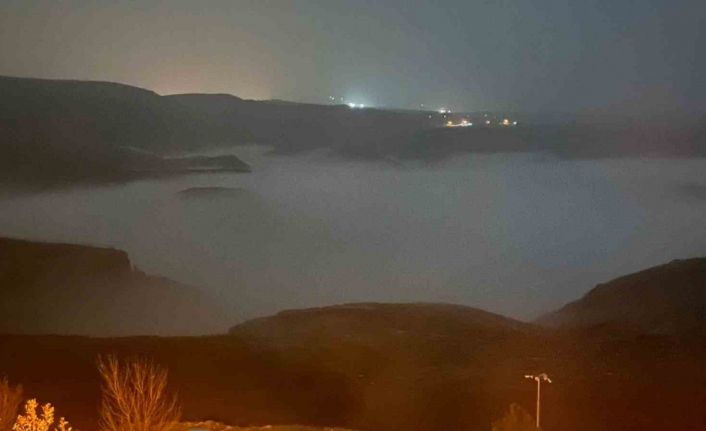 Batman’da Dicle Nehri üzerinde sis denizi