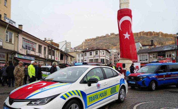 Bayburt’un güvenlik filosuna 34 yeni araç eklendi