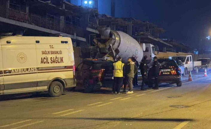 Beton mikserini temizlerken feci şekilde can verdi