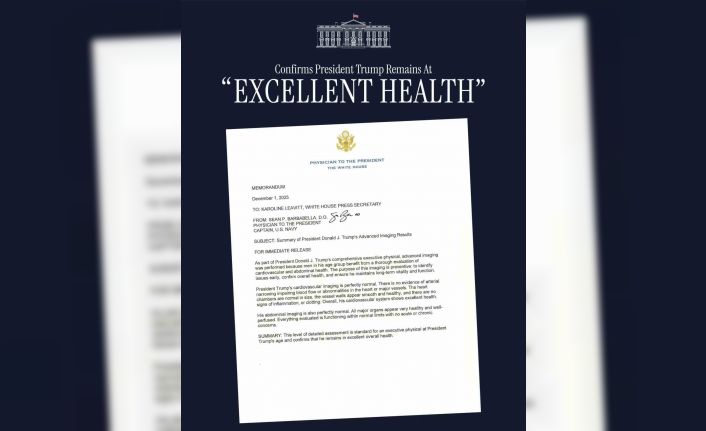 Beyaz Saray’dan Trump’ın sağlık durumu hakkında açıklama: "Son derece iyi"
