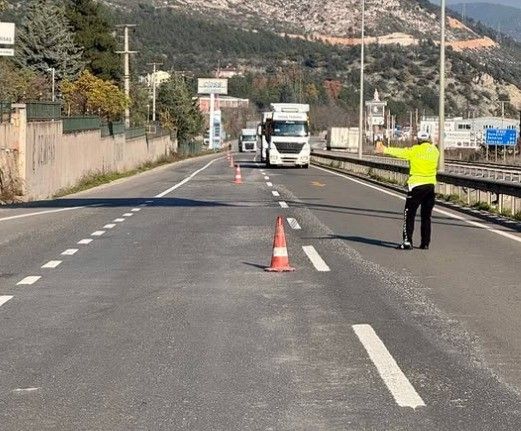 Bilecik trafiğinde kış lastiği denetimi
