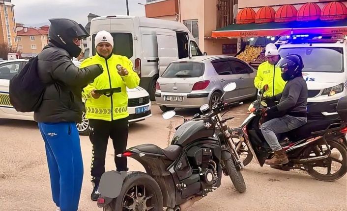 Bilecik’te motosiklet ve ATV sürücülerine trafik denetimi