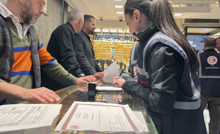 Bursa’da kuyumculara şok baskın: 82 kuyumcuya 16 milyon TL idari para cezası kesildi