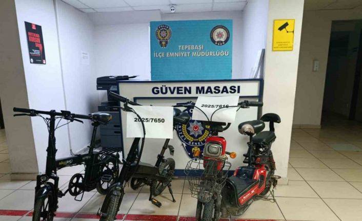 Çalınan bisikletler polis tarafından bulundu
