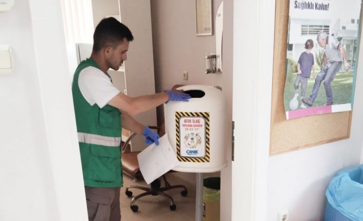 Canik’te 520 kilo atık ilaç bertaraf edildi