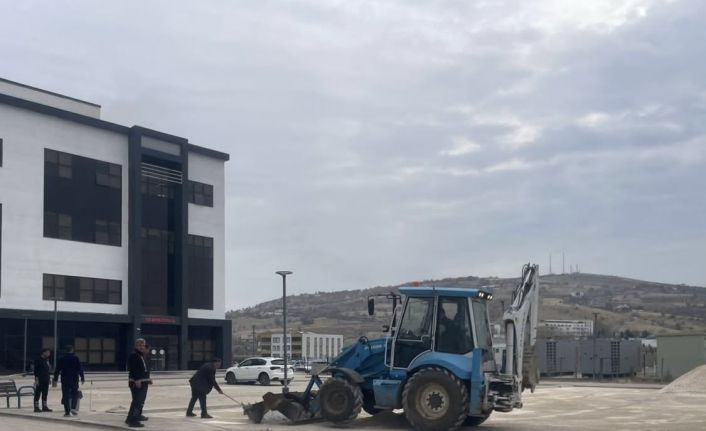 Çermik Devlet Hastanesi otoparkı genişletiliyor