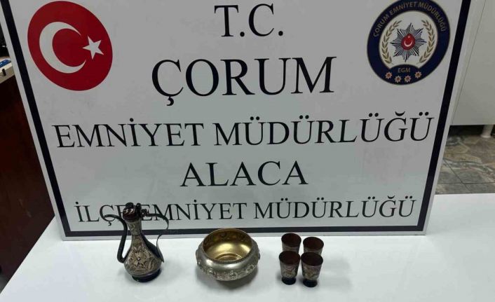 Çorum’da tarihi eser operasyonu: 1 gözaltı