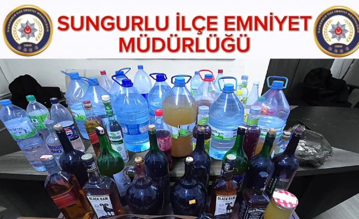 Çorum’da yılbaşı öncesi sahte alkol operasyonu: 3 gözaltı
