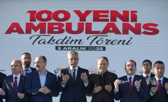 Cumhuriyet tarihinde ilk: SBB’nin aldığı 100 ambulans sağlık filosuna katıldı