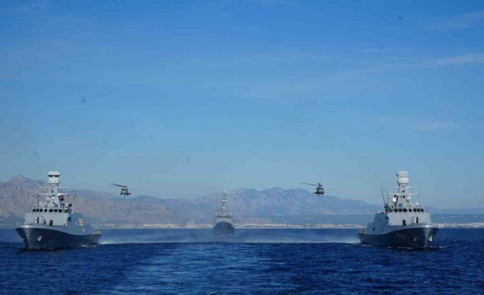 Doğu Akdeniz-2025 Tatbikatı Antalya açıklarında nefes kesti