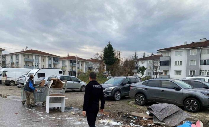 Düzce’de çevreyi kirletene ceza ve temizlik