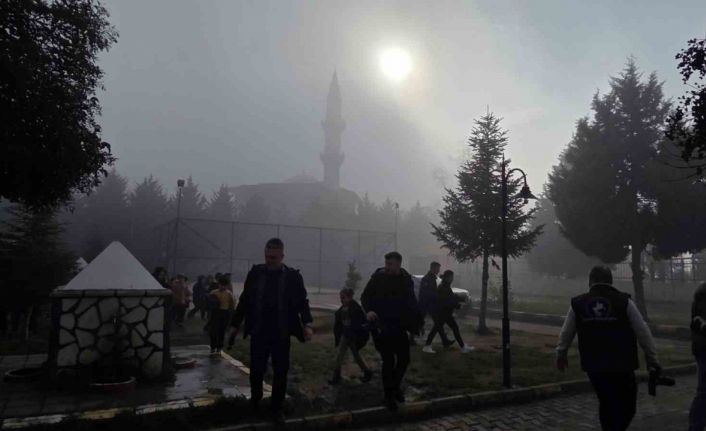 Düzce’de sis etkili oldu