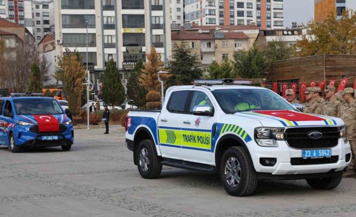 Elazığ’da emniyet ve jandarmaya 84 yeni araç