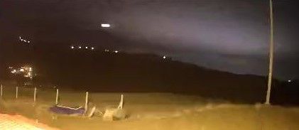 Elazığ’da meteorun düşme anı kameralara yansıdı