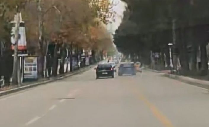 Elazığ’da trafikte makas atan sürücü kameraya yansıdı