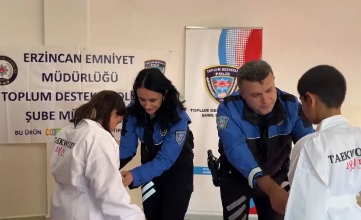Emniyetten öğrencilere tekvando kıyafeti sürprizi