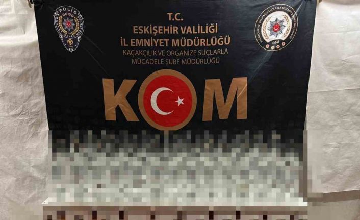 Eskişehir’de 128 şişe kaçak alkol ele geçirildi