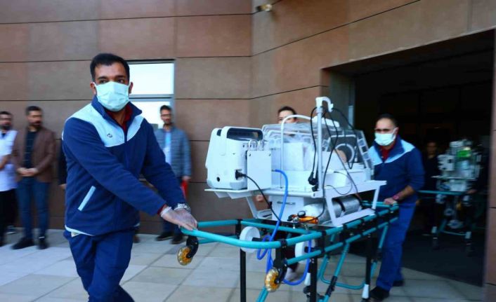 Fethi Sekin Şehir Hastanesi’nde deprem ve yangın tatbikatı