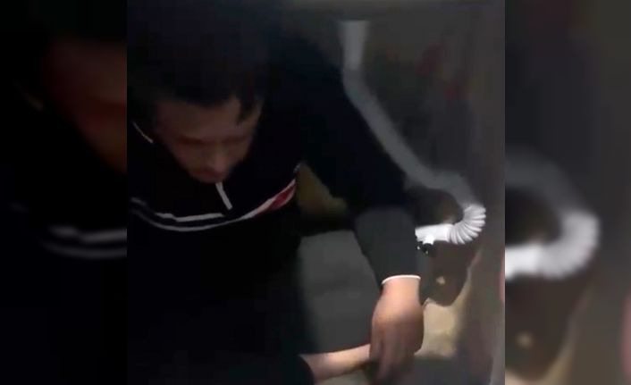 Firari şahıs mutfak dolabından çıktı