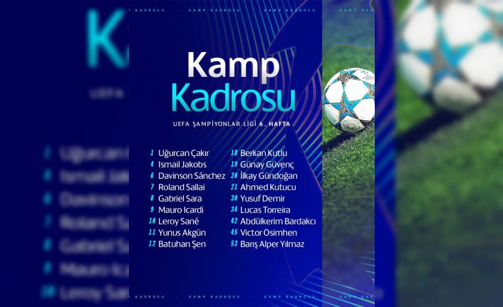 Galatasaray’ın, Monaco maçı kamp kadrosu belli oldu