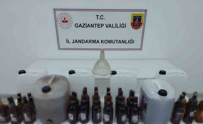Gaziantep’te 140 litre sahte, 39 bin litre kaçak alkol ele geçirildi