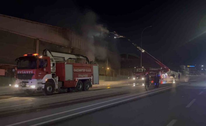 Gaziantep’te ambalaj fabrikasında yangın: 1 işçi dumandan etkilendi