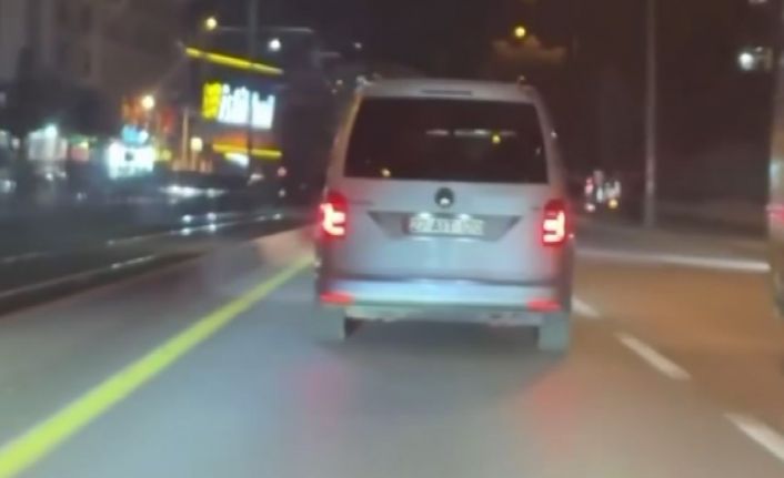 Gaziantep’te trafikte tehlike saçan ve kaza yapmaktan kıl payı kurtulan sürücüye ceza