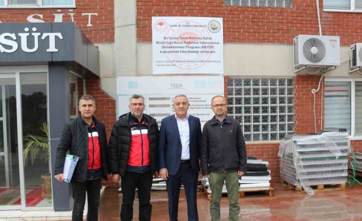 Gediz’de süt işleme tesisine yüzde 50 hibe desteği