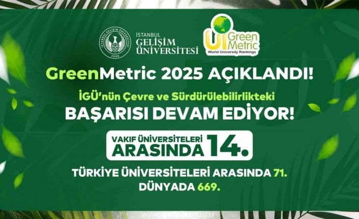 Greenmetric 2025 sonuçları açıklandı: İGÜ’nün çevre ve sürdürülebilirlikteki başarısı devam ediyor