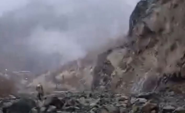 Hakkari’de heyelan