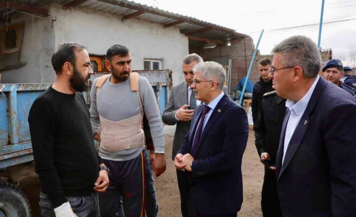 Halı saha kavgasının ardından Vali Çelik Kiledere’ye gitti