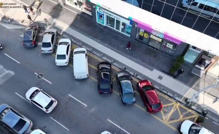 Havadan ceza yağdı: 104 araca 103 bin lira ceza kesildi