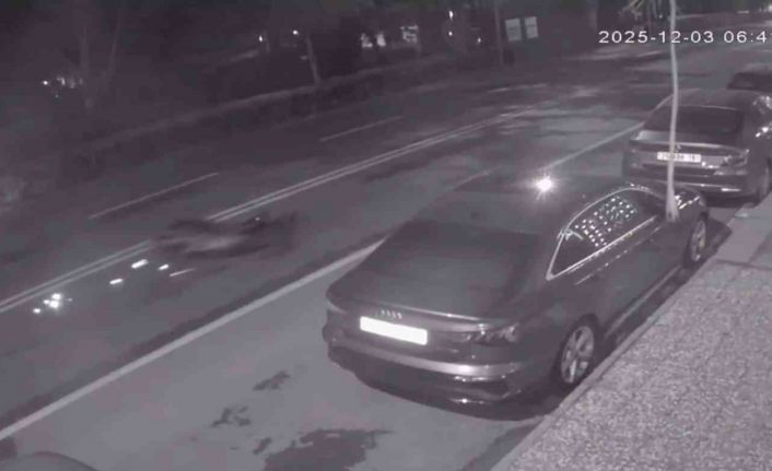 Hayatını kaybeden motosikletlinin kaza anı görüntüleri ortaya çıktı
