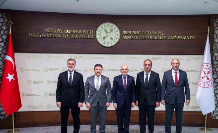 Hazine ve Maliye Bakanı Şimşek, TŞOF Genel Başkanı Yiğiner’i kabul etti