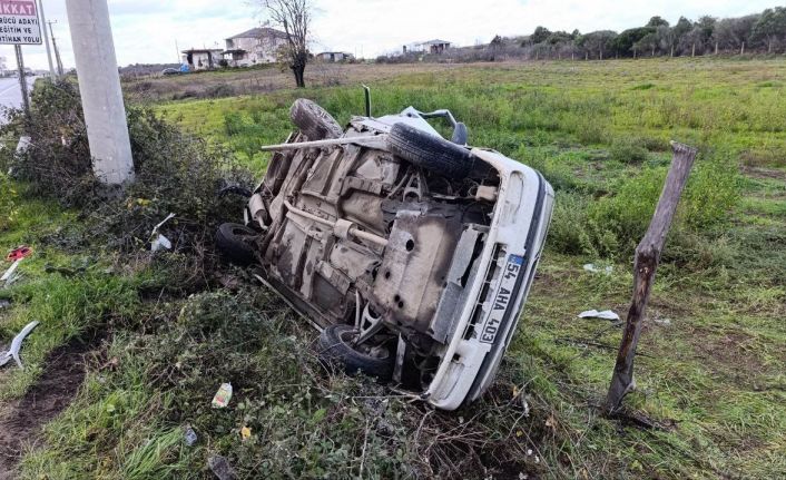 Hurdaya dönen araçtan ağır yaralı olarak çıkartılan adam hayatını kaybetti
