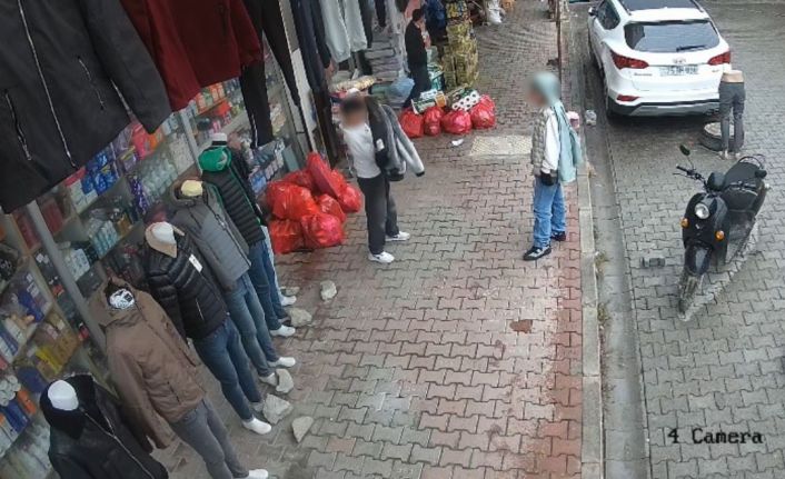 Iğdır’da giyim mağazasından çocukların hırsızlığı kamerada