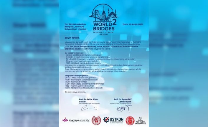 İstanbul’da 2nd World Bridges Zirvesi düzenlenecek
