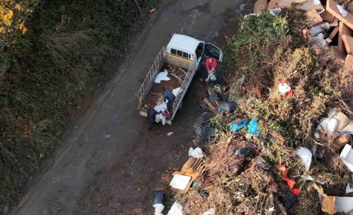 İstanbul’da gökdelenlerin gölgesinde kaçak moloz dökümü