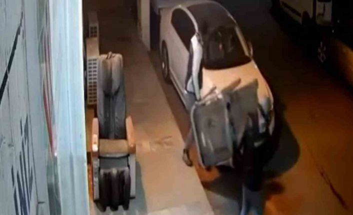 İşyeri önündeki koşu bandı çalındı