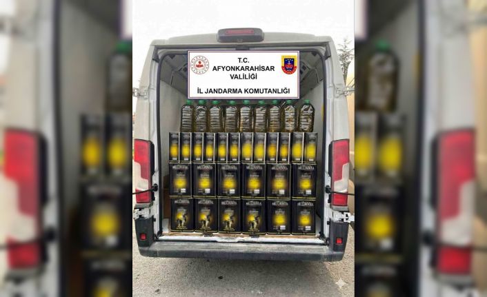 Jandarma 655 litre sahte zeytinyağı ele geçirdi