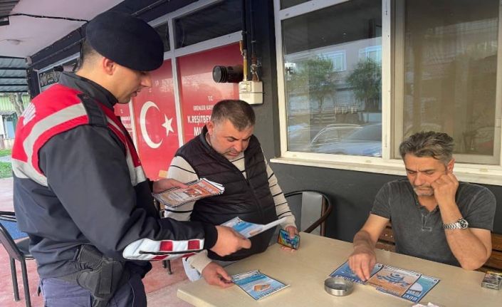 Jandarma dolandırıcılığa karşı sahada: Vatandaş tek tek bilgilendirildi