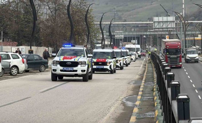 Karabük’te emniyet ve jandarmaya 47 yeni araç tahsisi yapıldı